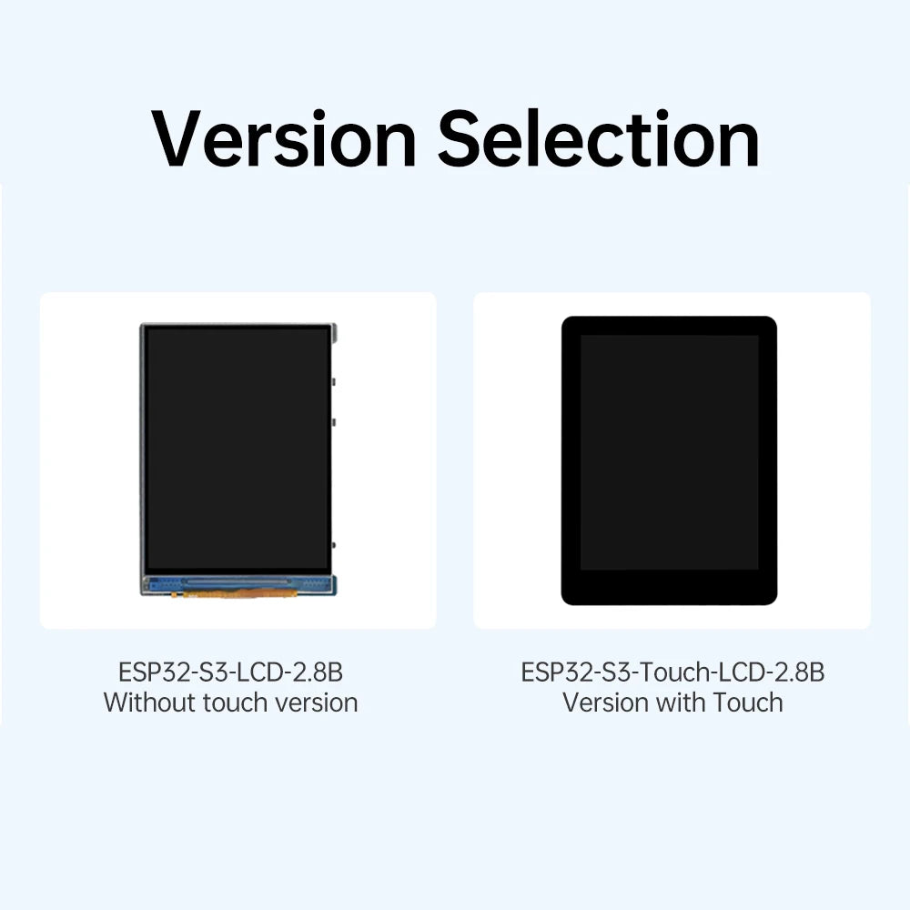 ESP32-S3 2.8 Inch LCD Screen Wifi Bluetooth Development Board Capacitive Touch Display Development Board Optional