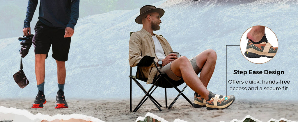 FitVille Men'S Widened Hiking Walking Shoes Slip-On Comfortable Orthopedic With Arch Support Non-Slip Sports Shoes For Travel