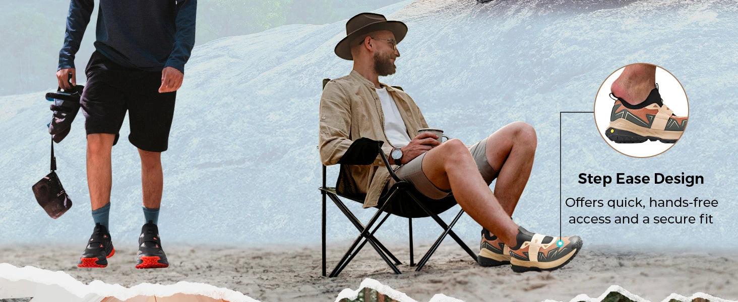 FitVille Men'S Widened Hiking Walking Shoes Slip-On Comfortable Orthopedic With Arch Support Non-Slip Sports Shoes For Travel