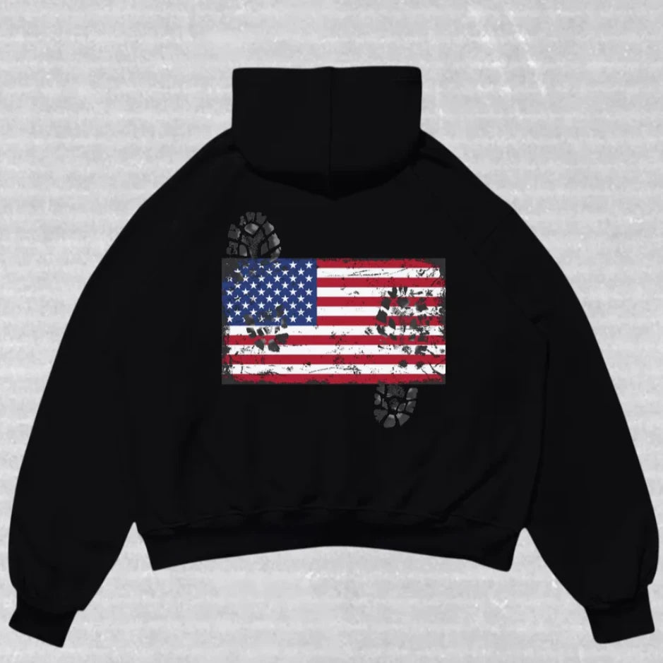 Streetwear Fashion New Pullover Sweatshirts Men Women Harajuku Flag Graphic Printed Oversized Hoodie Gothic Y2K Casual Clothes