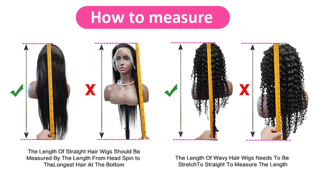 100% Human Hair Kinky Straight 13x6 HD Lace Frontal Human Hair Wig Indian Transparent Lace Front Wig For Women PrePlucked 200%