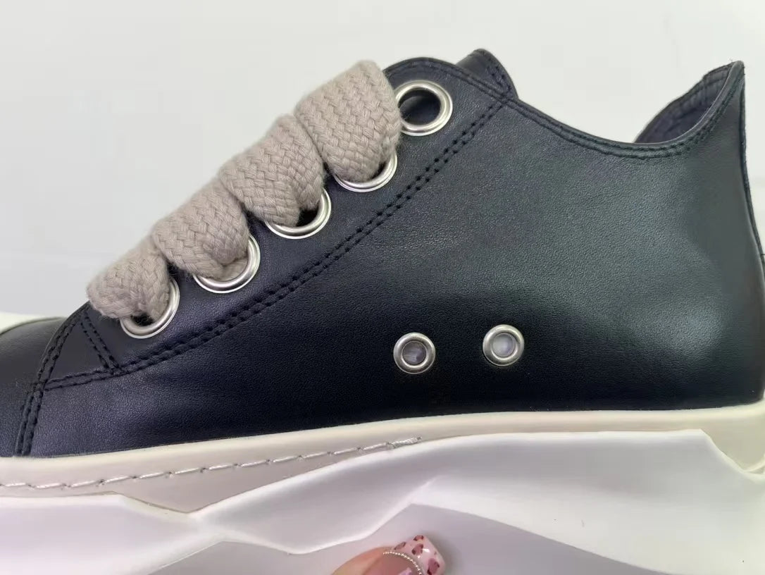 Men Shoes Women Casual Canvas Low Thick Shoelaces Platform Increase Sneakers Board Shoes Vintage Original Luxury Owen 1 sold