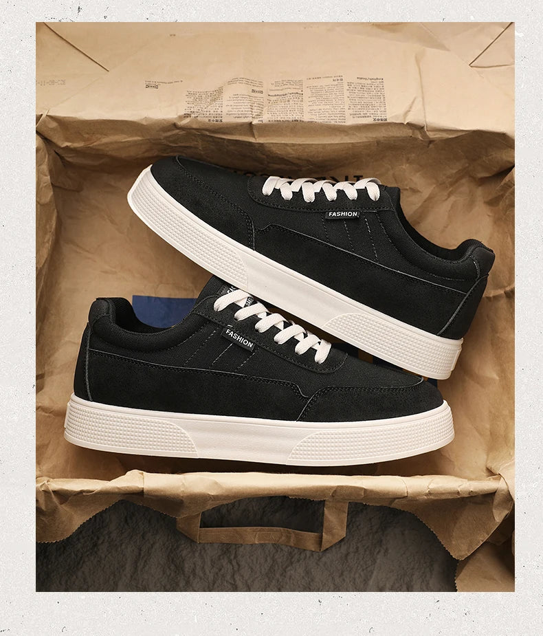 Men's plus size casual shoes summer new soft-sole non-slip outdoor thick-sole walking shoes fashion sports board shoes flat shoe