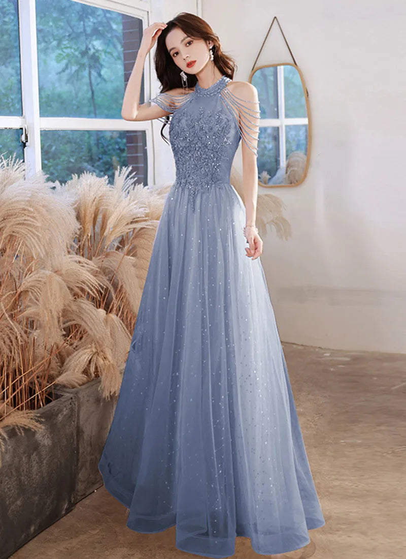 Luxury High Quality Pink Evening Dress 2025  For Prom Summer Autumn Temperament Socialite Senior Party Dress For Women