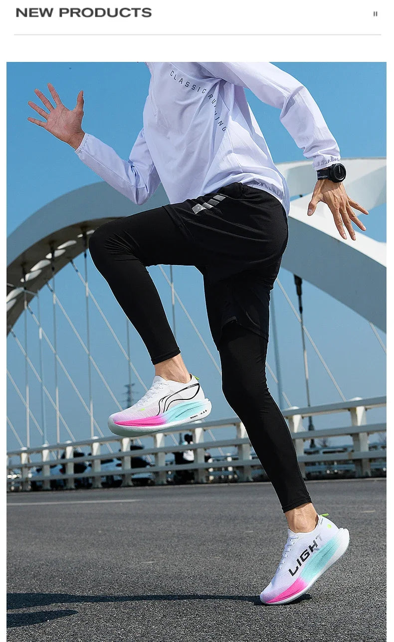 Men's Shoes Fashion Running Shoes Casual Breathable Mesh Surface Carbon Plate Rubber Outsole Red Rabbit Limited Sports Shoes