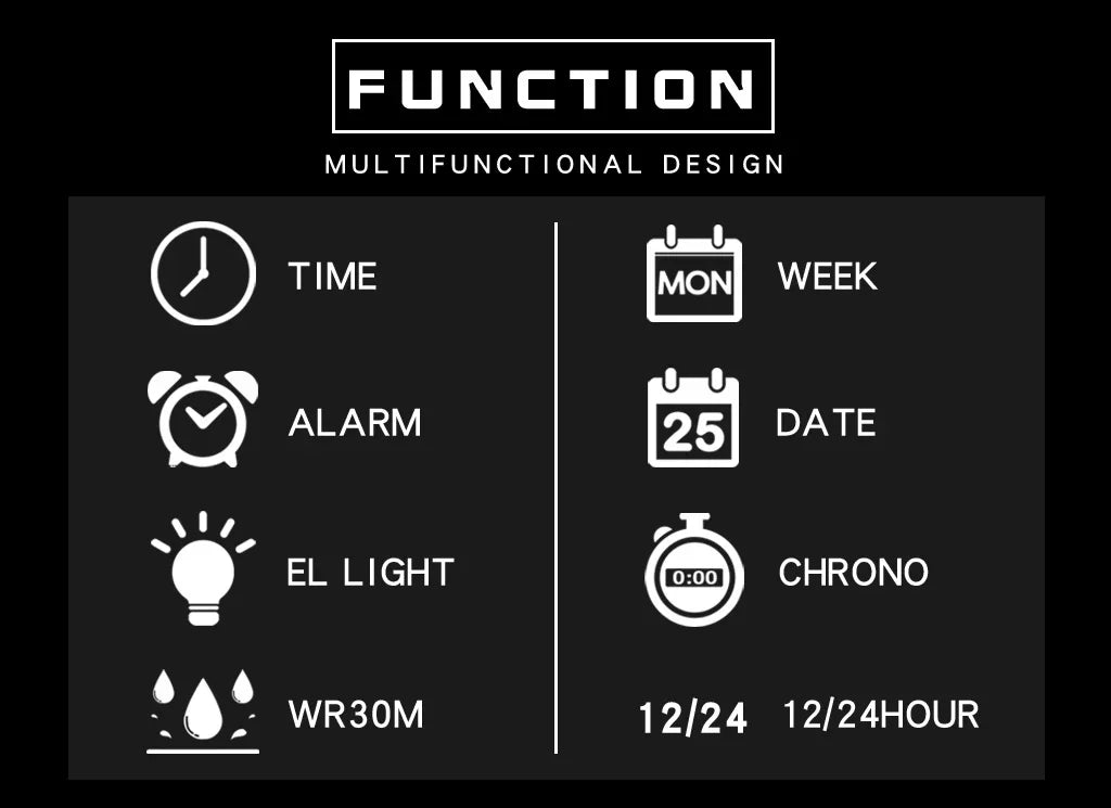 Military Digital Watches Men Sports Luminous Chronograph Waterproof Ultra-thin Male Electronic Wrist Watches Relogio Masculino