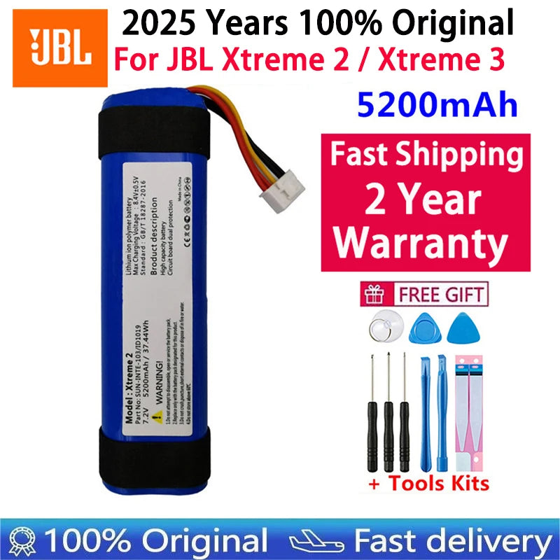 2025 Years Replacement Original Speaker Battery For JBL Link 10 20 G03 Clip Charge Boombox Flip Pulse Xtreme 1 2 3 4 5 6 Bateria