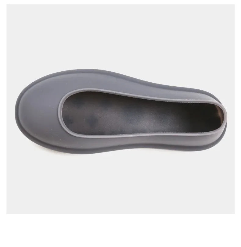 Snow boots shoes cover rain boots men's waterproof non-slip thickening wear-resistant outer wear rain woman shoes cover 35-44