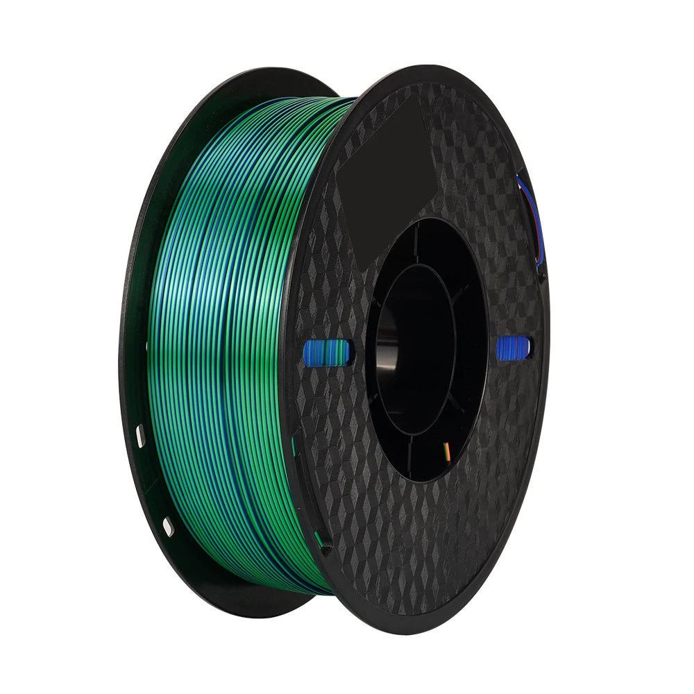 KINGROON Silk Tricolor PLA Filament 3D Printer 1.75mm 2.2 /8.8 lbs Silk PLA Filament Plastic Materials 3D Printing Special Color
