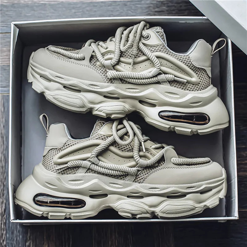 2024 New Men Shoes Autumn Winter Comfortable Men's Platform Sneakers Fashion Casual Shoes Sports Trainers Tenis Size44 ﻿