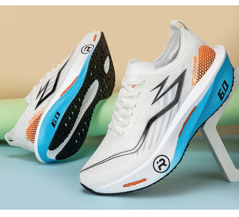 Men's Sports Shoes Cushioning Non-Slip Flat Wear Resistant Sneakers Mesh Breathable Platform Soft Running Shoes for Man