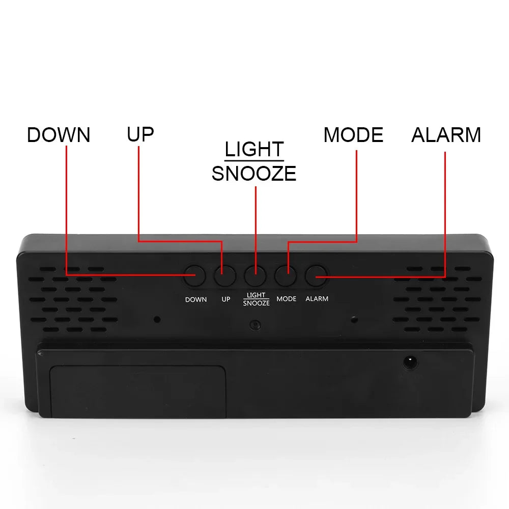 Electronics LED Alarm Clock Digital Children's Electronic Alarm Clock Bedside Table Desk Decorating Tabletop Desktop Clocks Home