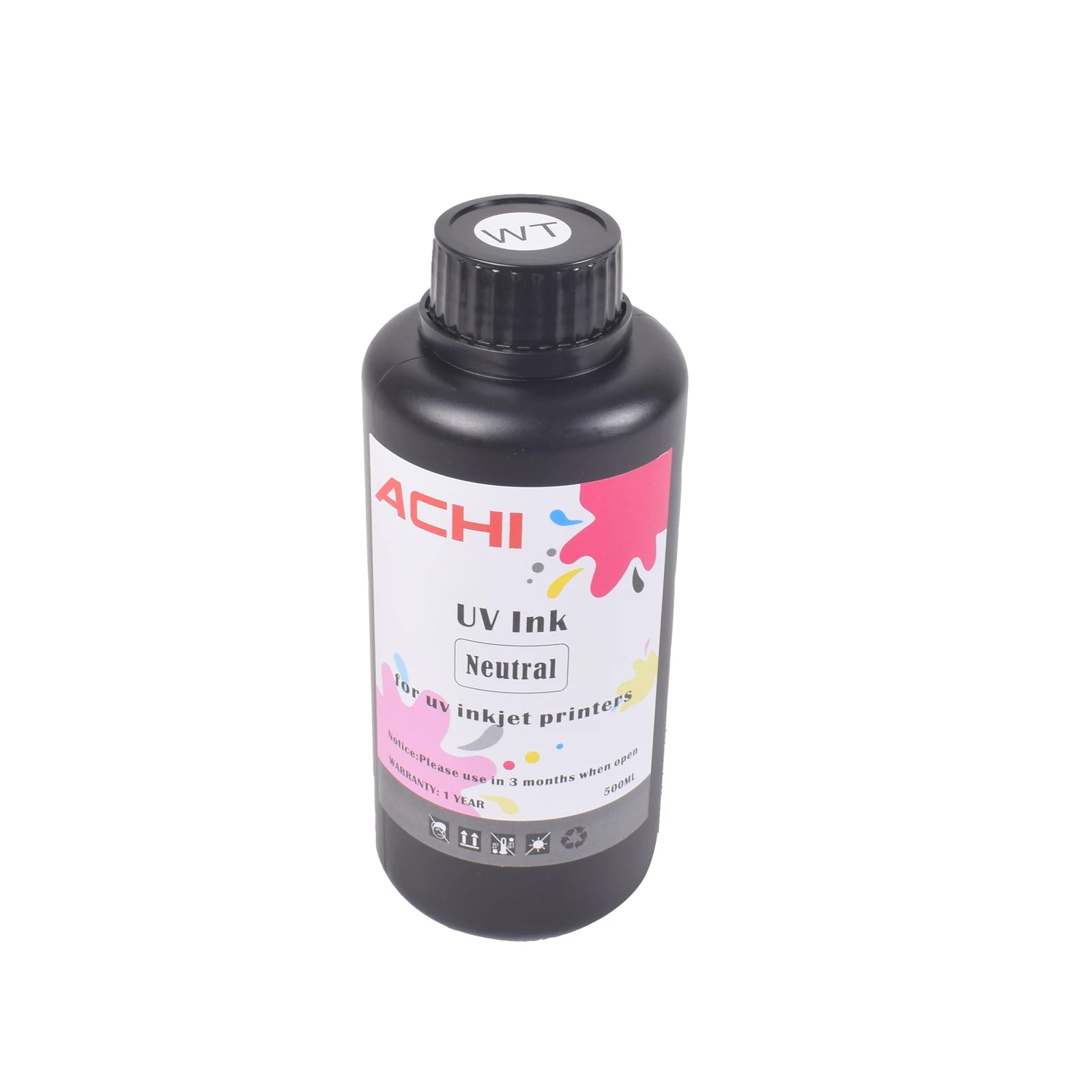 CMYKW 5*500ML UV Ink for R1390 L800 XP600 TX800 Printhead for UV A3 A4 A5 6090 Flatbed Inkjet Printer US Stock