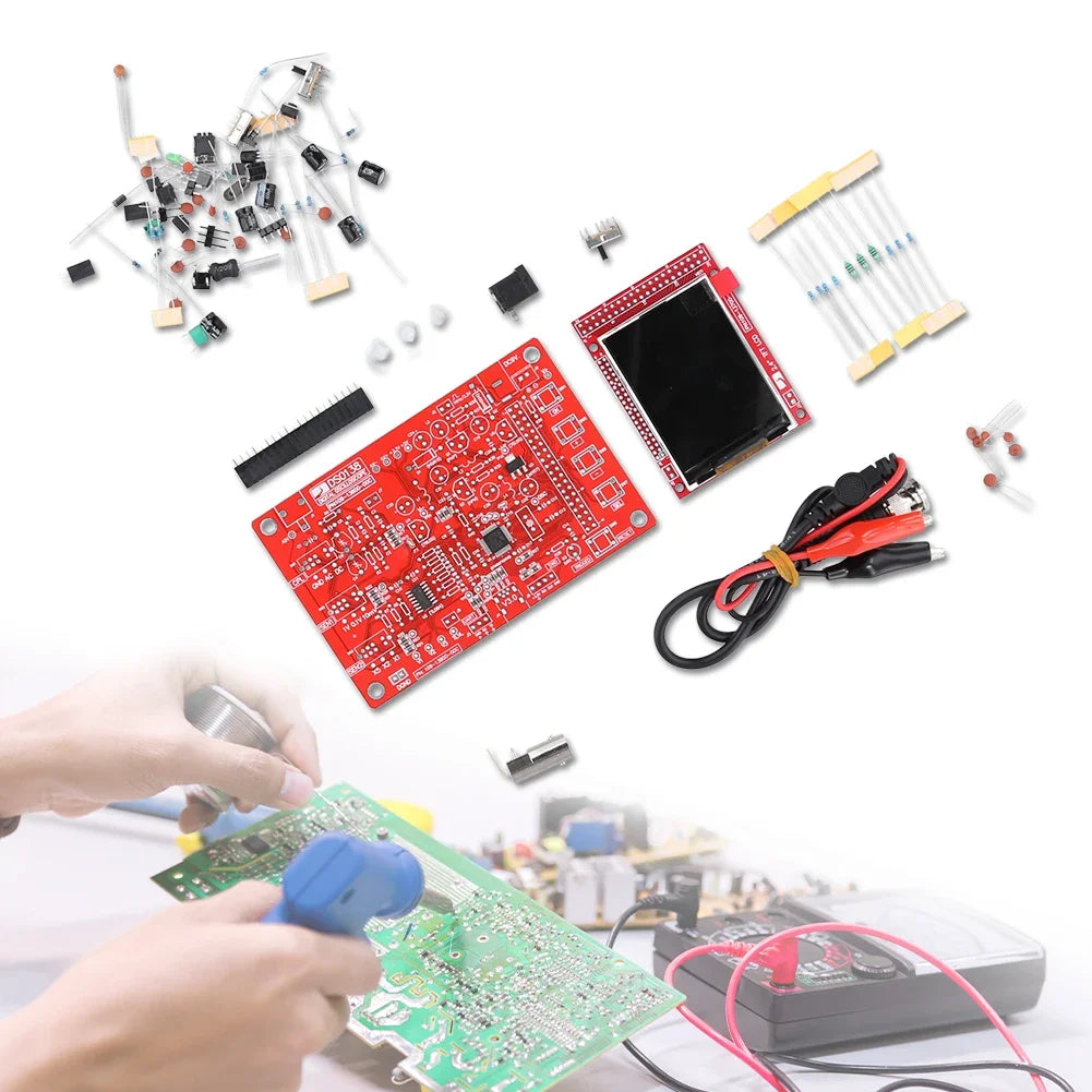 DSO138 Digital Oscilloscope DIY Kit 2.4inch TFT Digital Oscilloscope Kit DIY Parts Electronic Learning Set
