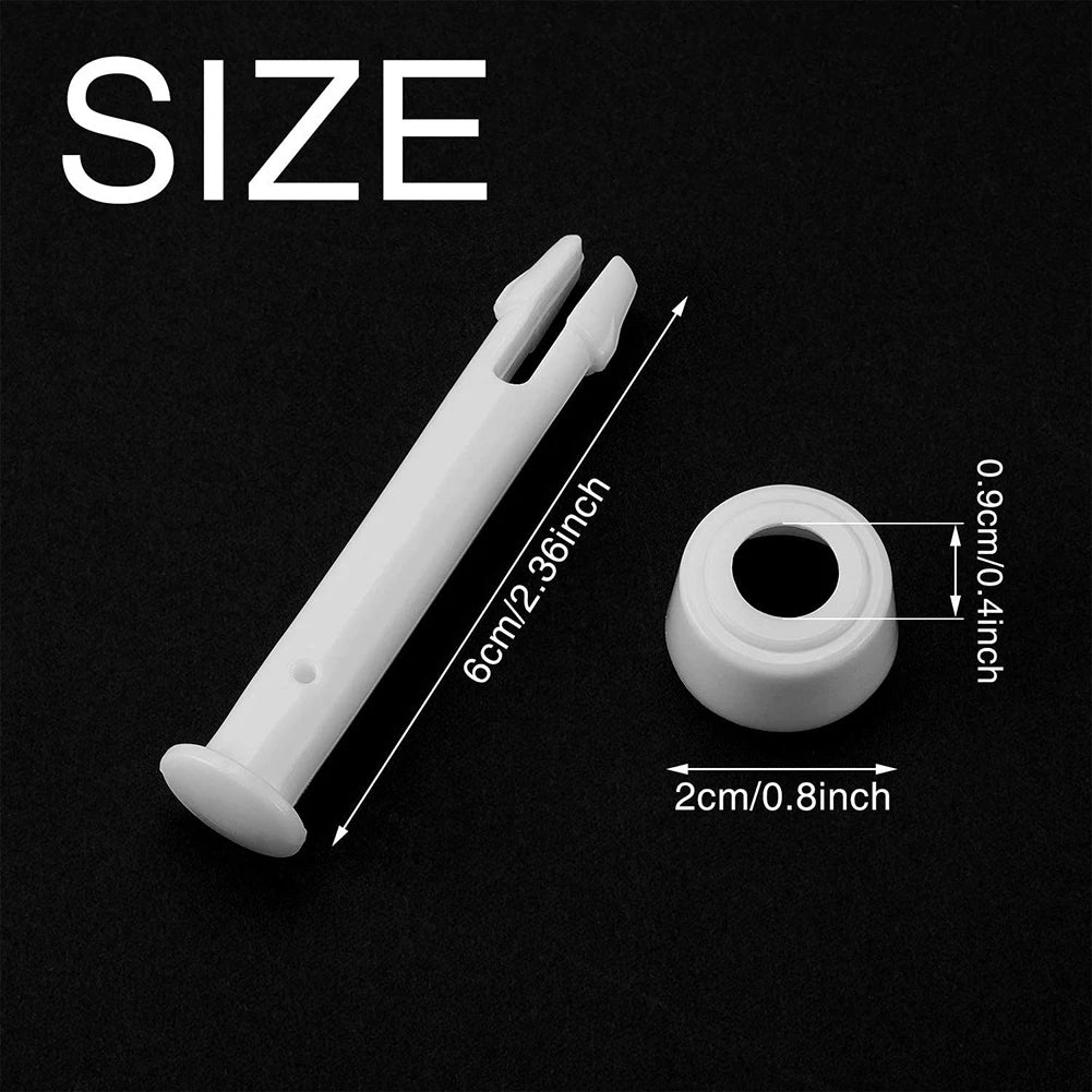 12 Packs Plastic Pool Joint Pins with Rubber Seals for Intex Swimming Pool Accessories Round Metal Frame for Swimming