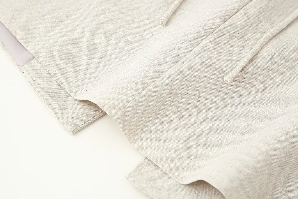 2025 New Set Women's Asymmetric Buckle Vest Short Skirt Set Round Neck Sleeveless Top A-line Skirt Summer New Casual Chic Set