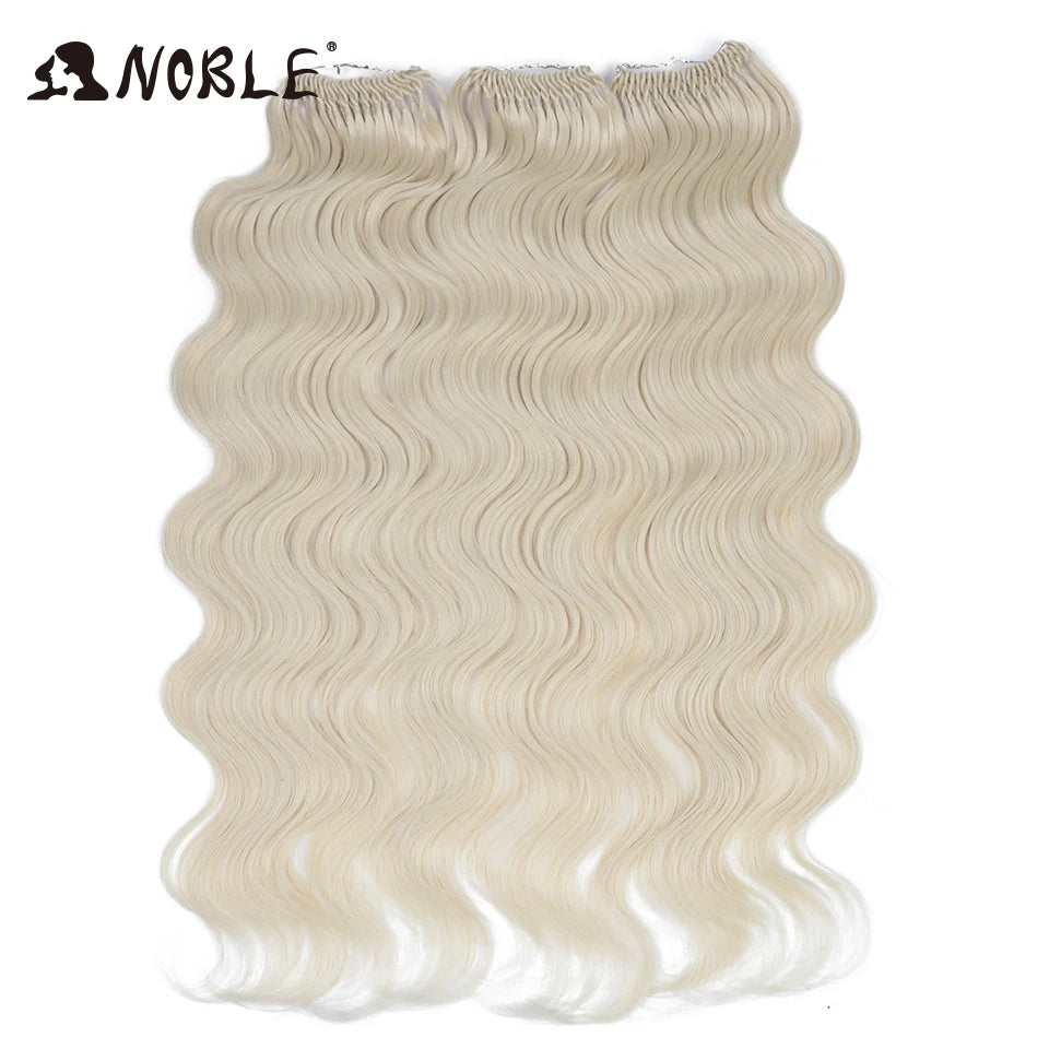 Noble 18 Hair Body Wave Crochet Hair Extension Ponytail Extensions 24" Fake Hair Goddess Braids Crochet Braids Hair Extensions