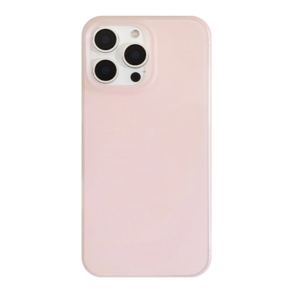 Simple Transparent Pink Transparent White Solid Color Soft Matte Protective Phone Case for iPhone 11 12 13 14 15 16 17 Pro Max