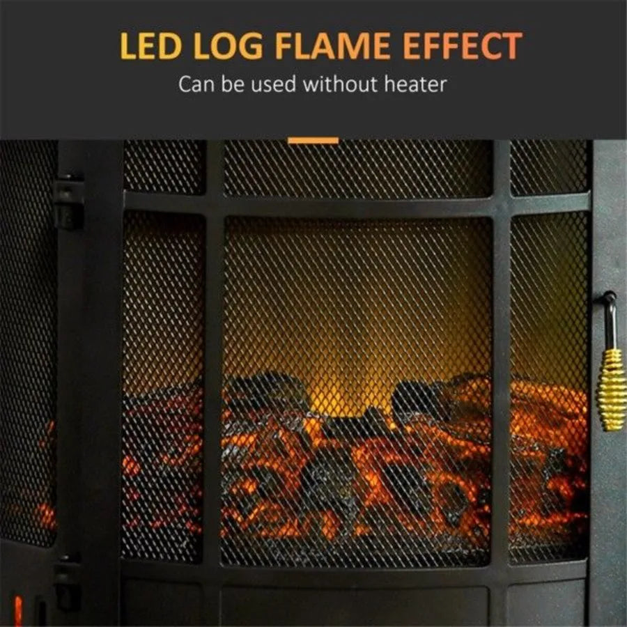 1500W 22 Electric Fireplace Black