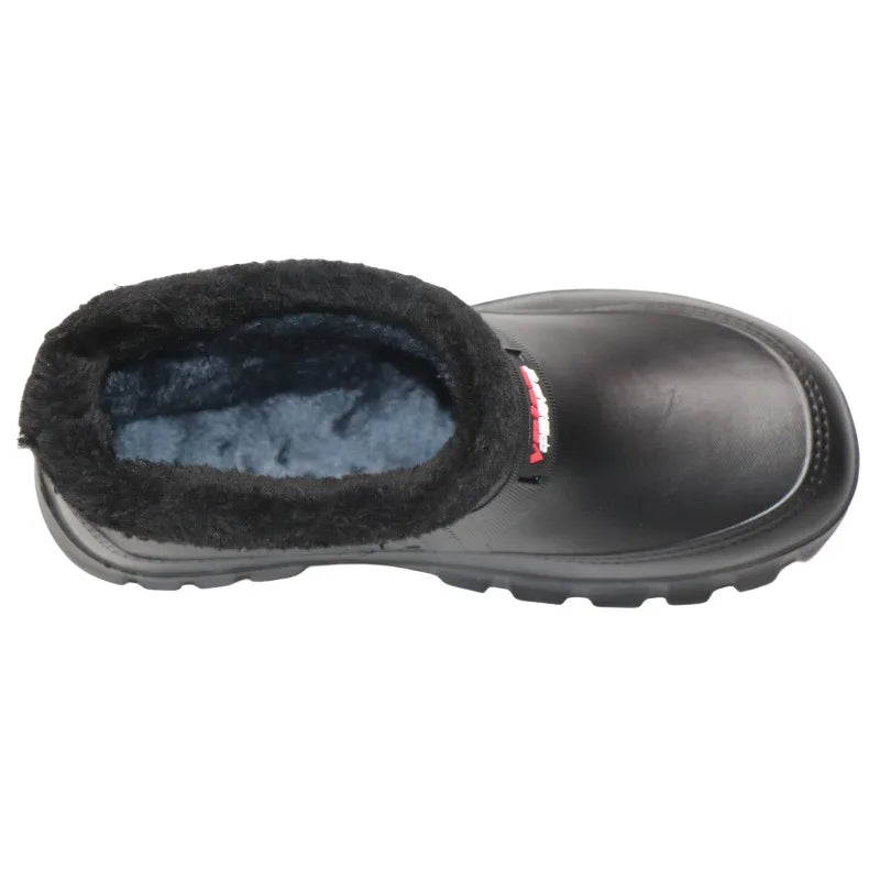 Men's Winter Snow Boots Waterproof Warm Fce Work oes Kitchen Hygiene Cotton Single oes for Laundry