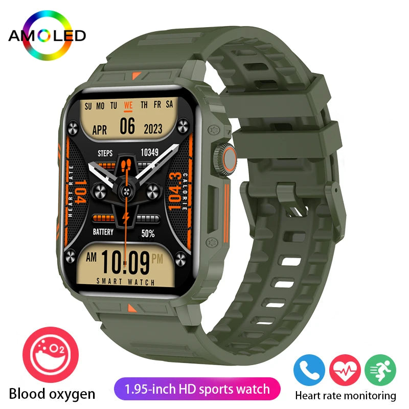 2024 Smartwatch 1.95 Inch Screen Health Monitoring Watches IP68 Waterproof Sport Fitness Smart Watch For Men Women Reloj Hombre