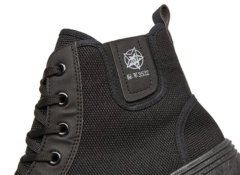 Man Shoes Lace Up Warm Industrial Safety High Cut Boots for Men with Fur Work Winter Footwear Cheap Casual Classic Non Slip Y2k