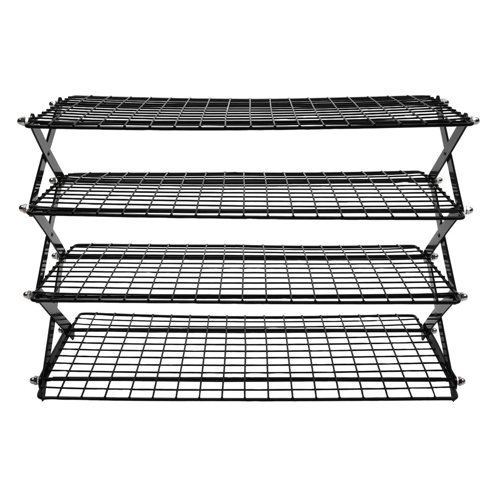 4-Tier Collapsible Cooling Rack Grilling Drying Rack Cooling Rack for Cookies Baking  40*25*31.5cm Outdoor Cooking Assistant