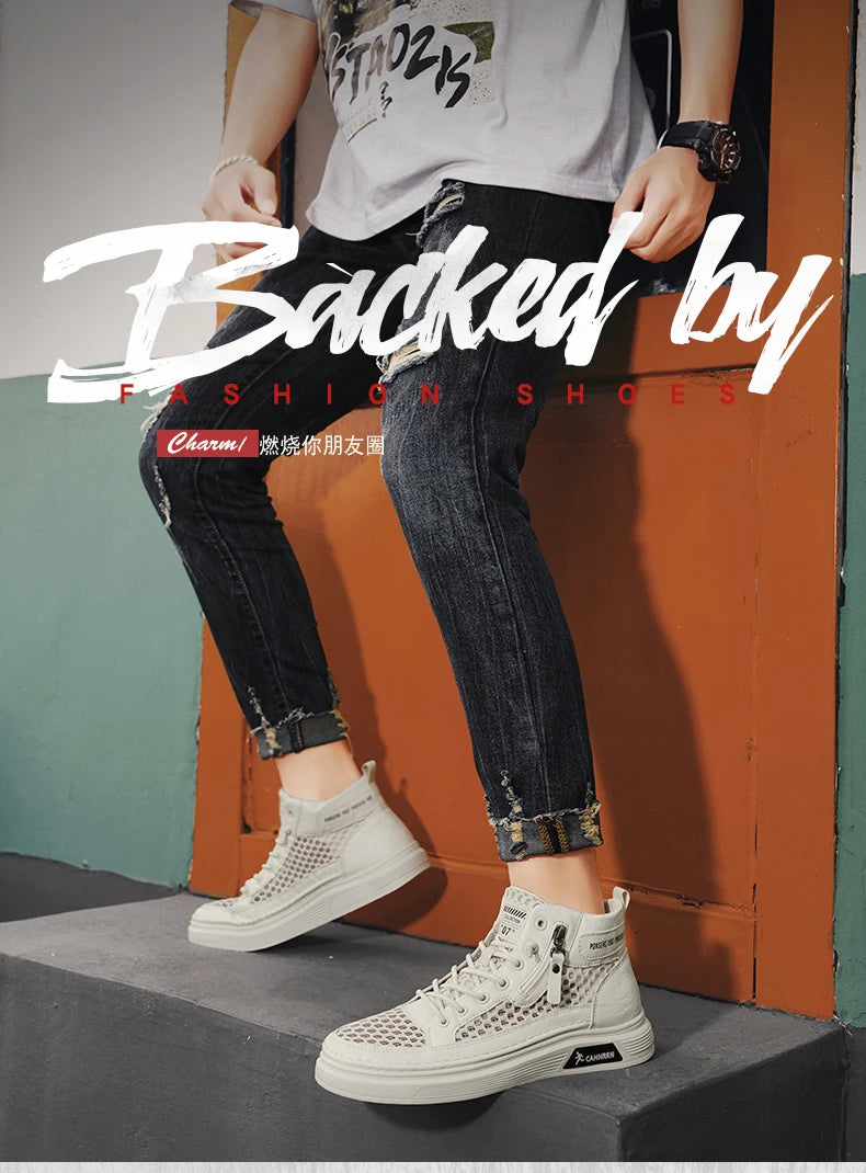 CYYTL Mesh Summer Shoes For Men Breathable Sneakers Casual Outdoor Running Tennis Platform Sports Hiking Designer Luxury Loafers