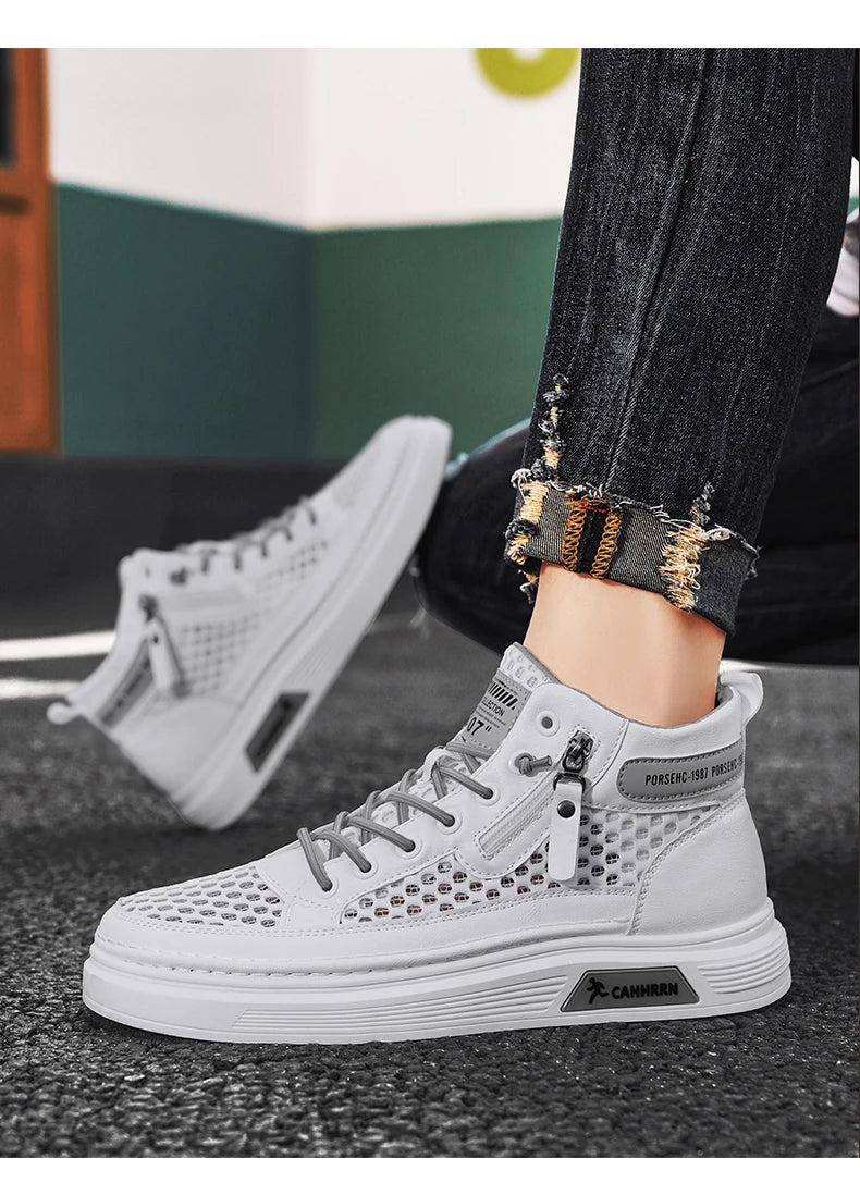 CYYTL Mesh Summer Shoes For Men Breathable Sneakers Casual Outdoor Running Tennis Platform Sports Hiking Designer Luxury Loafers