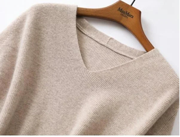 Autumn Winter New Imitation Cashmere Sweater Vest Female V-neck Bat Sleeve Solid Color Versatile Sleeveless Loose Knit Waist