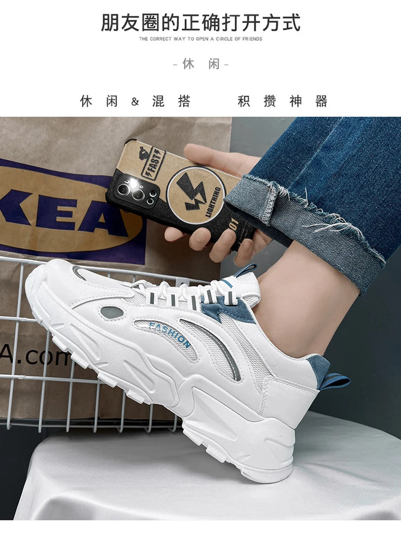 New Casual Sports Dad Shoes for Men Trendy Shoes Men's Sneakers Male Breathable Platform Tenis Masculino Shoes