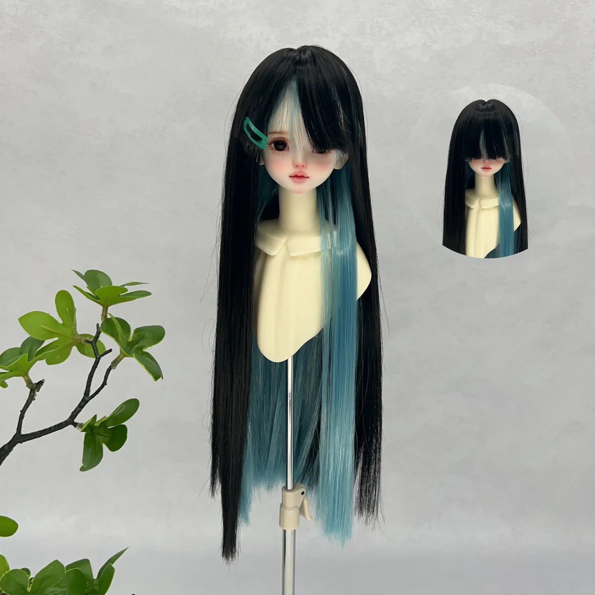 1/3 1/6 BJD/SD Doll Wig With Bangs Long Straight Wig Synthetic Wig For Girls Diy Bjd Wig Accessories