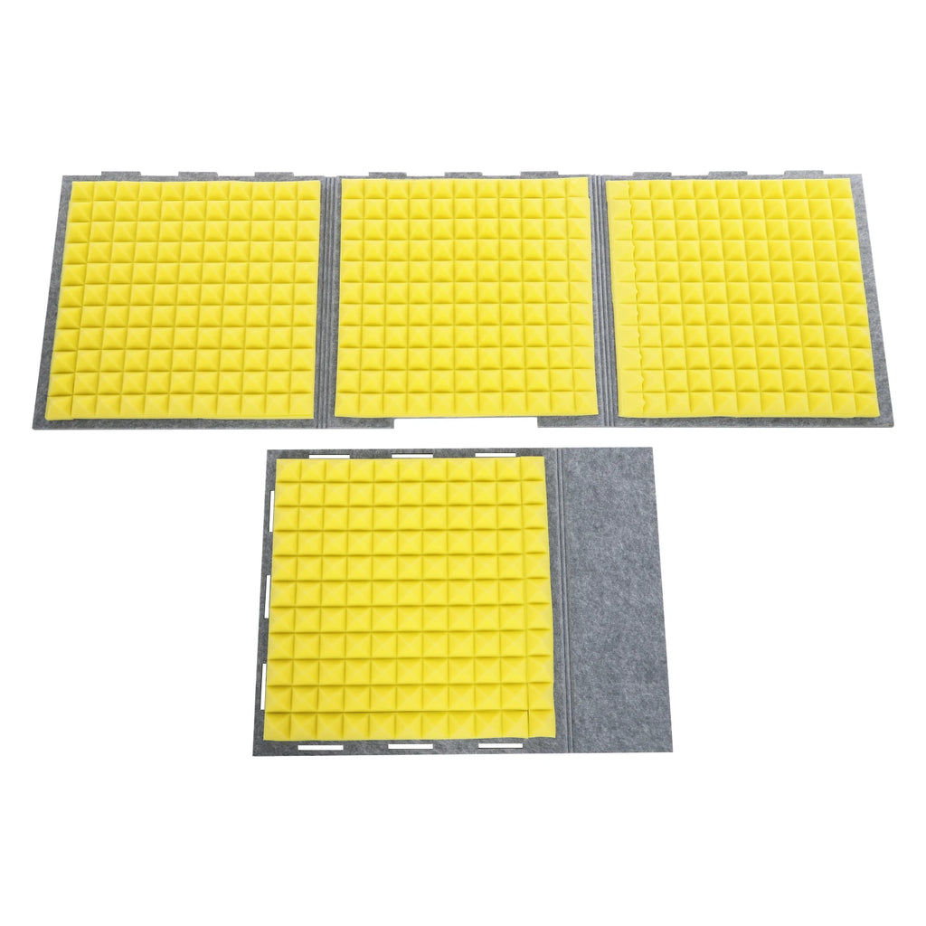 Professional Foldable & Portable Desktop Soundproof Booth, 23.6" Cube with Dual-Layer Acoustic Panels for Recording/Streaming