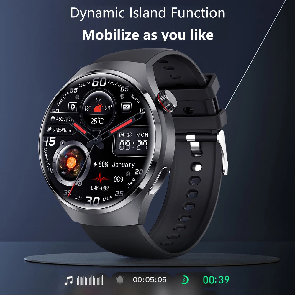 2025 New Smart Watch Heart rate Health Monitor Bluetooth Call NFC GPS Tracker IP68 Waterproof SmartWatch Men Women For HUAWEI