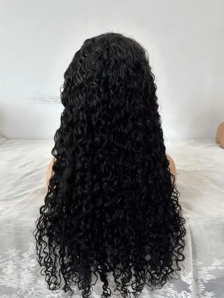 Deep Wave 13x6 Hd Lace Frontal Wigs 250 Density Women Water Wave Curly 13x4 Transparent Lace Front Highlight Wigs Human Hair