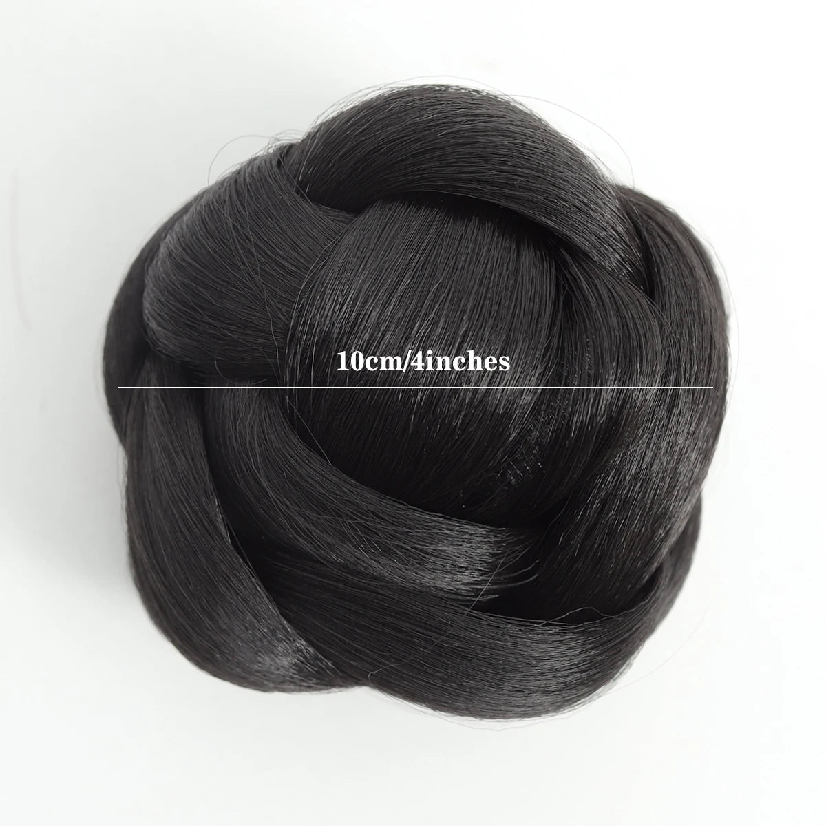 4-inch synthetic grab clip lazy hair braid braided bun wig women's low-tie meatball head heat-resistant bun hair accessories