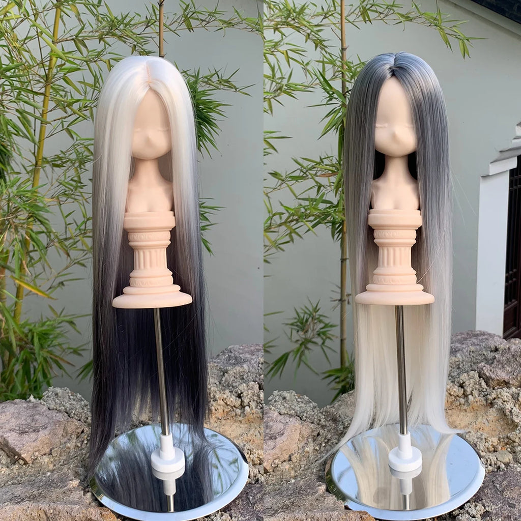 Bjd Doll Wig1/3 & Small 1/3 & 1/4 & 1/6 Long Straight Hair Synthetic Wig Doll Accessories For Girls DIY Makeup Accessories BJD