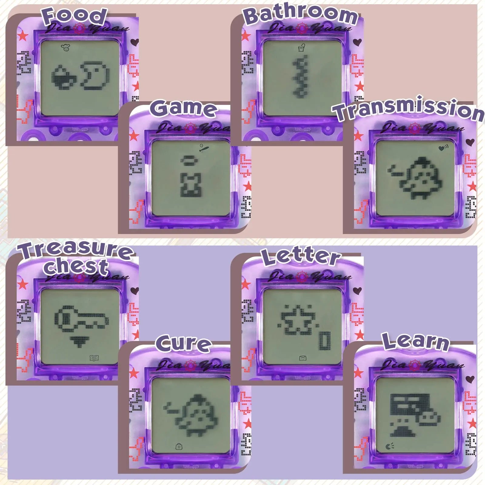 Kids Electronic Pets Game Tamagotchi Handheld Game Console Toy in Russian Original German Spanish Polish Virtual Digital Pet Toy