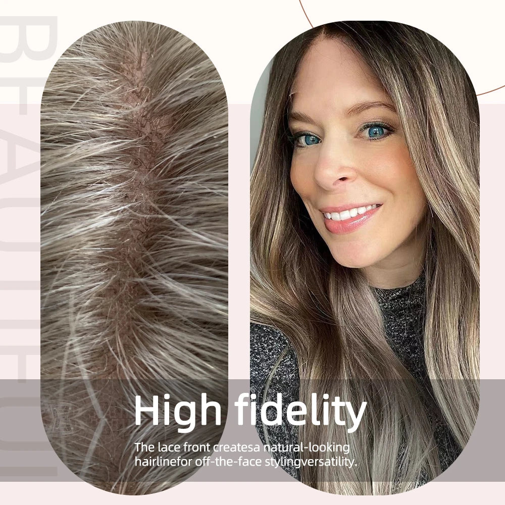 Blonde Unicorn Lace Front Wig Blonde Wave Wig Hair Synthetic Wigs for Black White Women Daily Party Cosplay Heat Resistant Hair