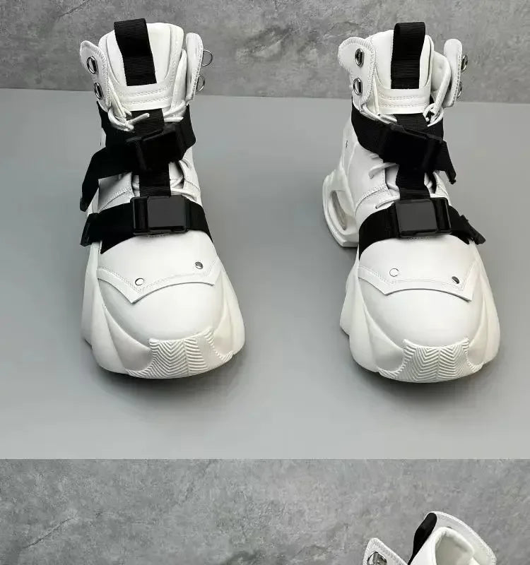 High Quality Men Walking Shoes Women's Platform Shoes Designer Thick Sole Breathable Casual Men Sneakers High-top Dad Shoes