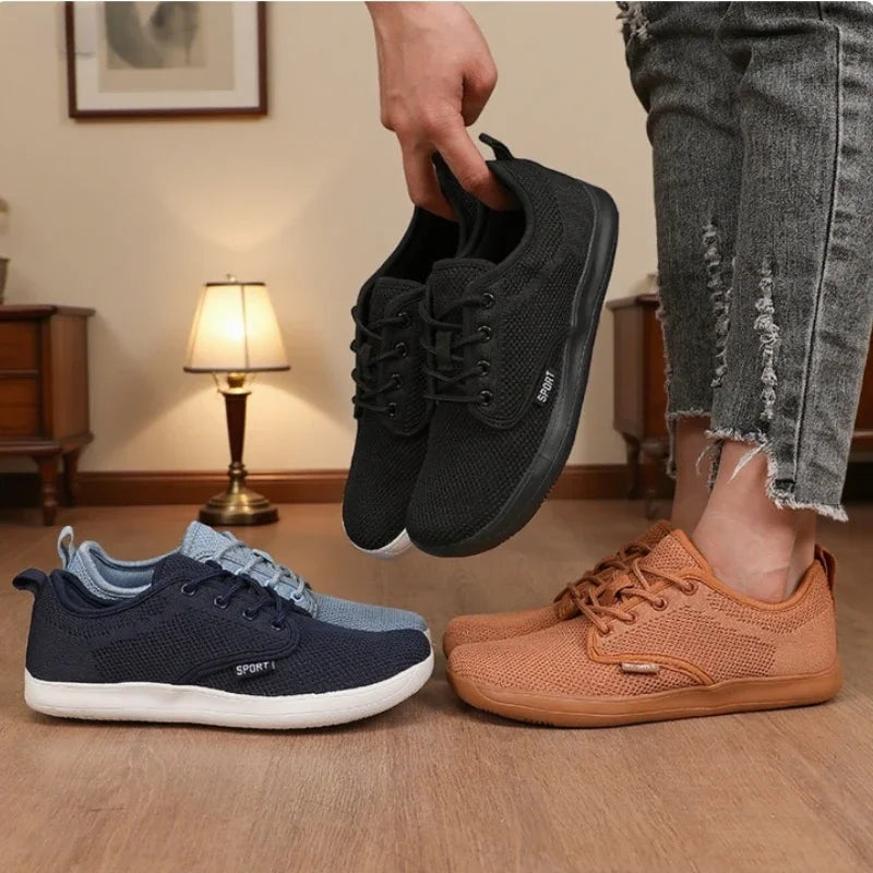 Women Wide Toe Shoes Breathable Hot Selling Walking Shoe in 2025 Flat Soft Mesh Single Shoes Ultra Comfortable Wide Toe Sneakers