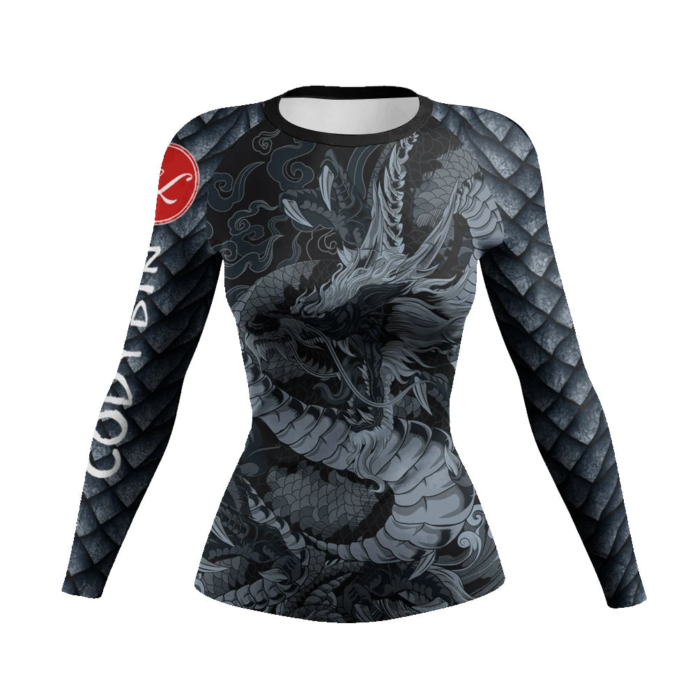 New Arrival Best Price Women's Rash Guard for Gym & MMA Training Surfing Rashguard UPF 50+ Anti-Bacterial Quick Dry Yoga Wear