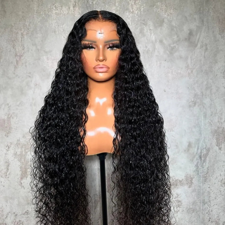 Deep Wave 13x6 Hd Lace Frontal Wigs 250 Density Women Water Wave Curly 13x4 Transparent Lace Front Highlight Wigs Human Hair