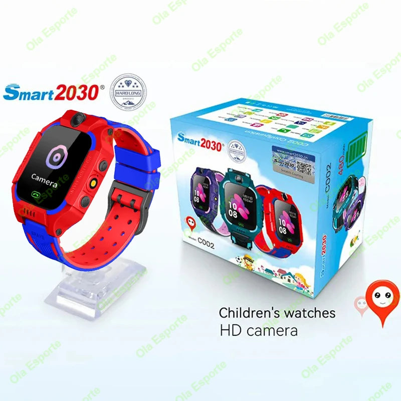 2025 Kids Smart Watch 4G Sim Card Call Camera GPS Location SOS Antil-lost IP67 Waterproof Smart Watch For Ios Android Kid Gifts