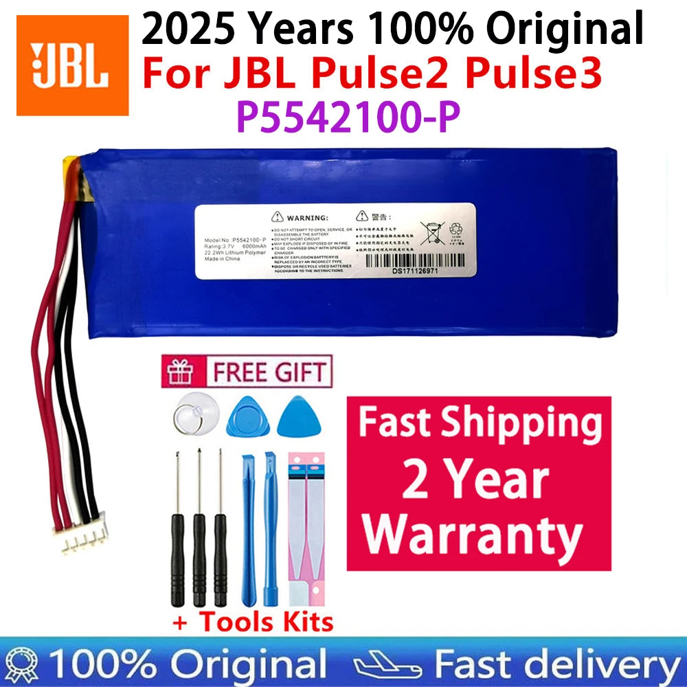 2025 Years Replacement Original Speaker Battery For JBL Link 10 20 G03 Clip Charge Boombox Flip Pulse Xtreme 1 2 3 4 5 6 Bateria