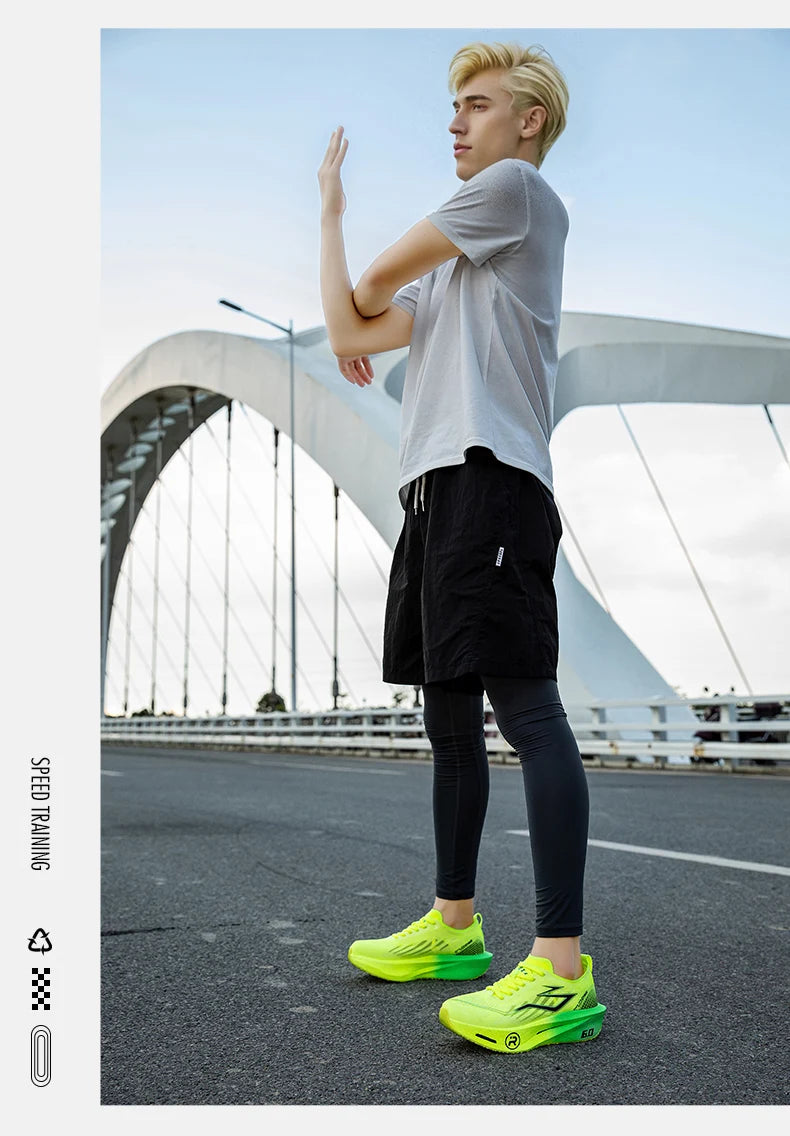 Men's Sports Shoes Cushioning Non-Slip Flat Wear Resistant Sneakers Mesh Breathable Platform Soft Running Shoes for Man