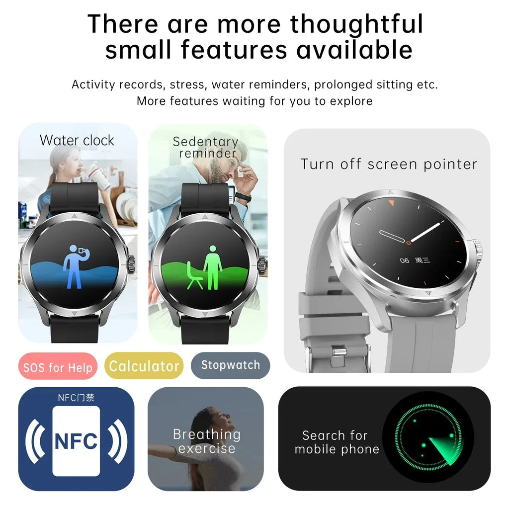 Xiaomi S4 Ultra Outdoor Sports Smart Watch Men AMOLED Screen NFC GPS Compass Heart rate Waterproof Bluetooth Call SmartWatch