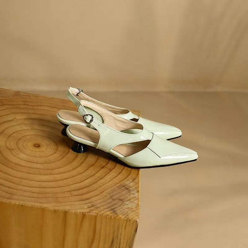 REAVE CAT 2022 Ladies Sandals Pointed Toe Heels Buckle Straps Size 33-45 Black Red Elegant S3691