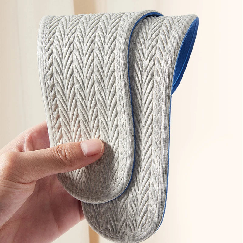 1Pair  Thin Soft Cushioning Replacement Insole Comfortable Cotton  Layer Foam Pads Absorb-Sweat Shoe Insert Breathable Insoles