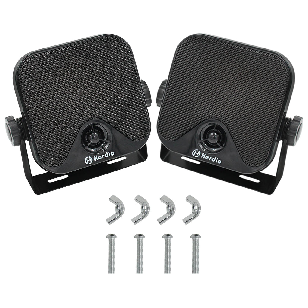 Herdio Waterproof Marine Speakers 100W 4 Inch Motorcycle Audio Speaker Heavy Duty Music Sound System For outdoor ATV UTV